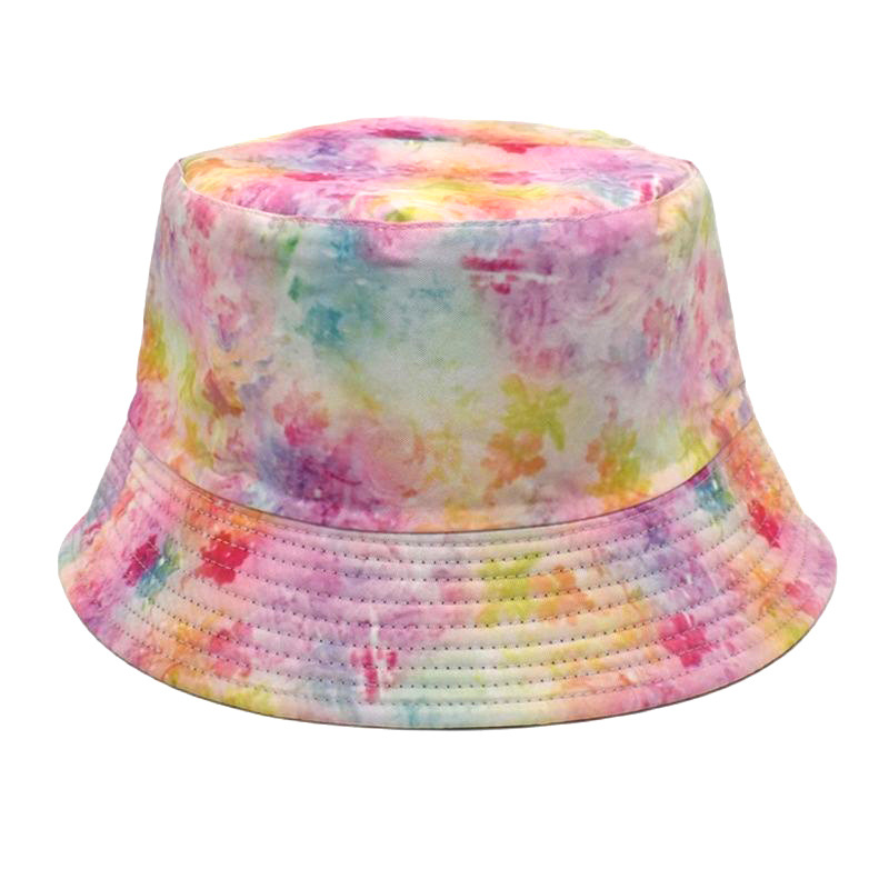 Unisex Casual Tie Dye Printing Wide Eaves Bucket Hat display picture 6