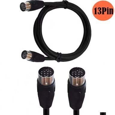 DIN 13P电源线  汽车DVD连接线 13P双公头线