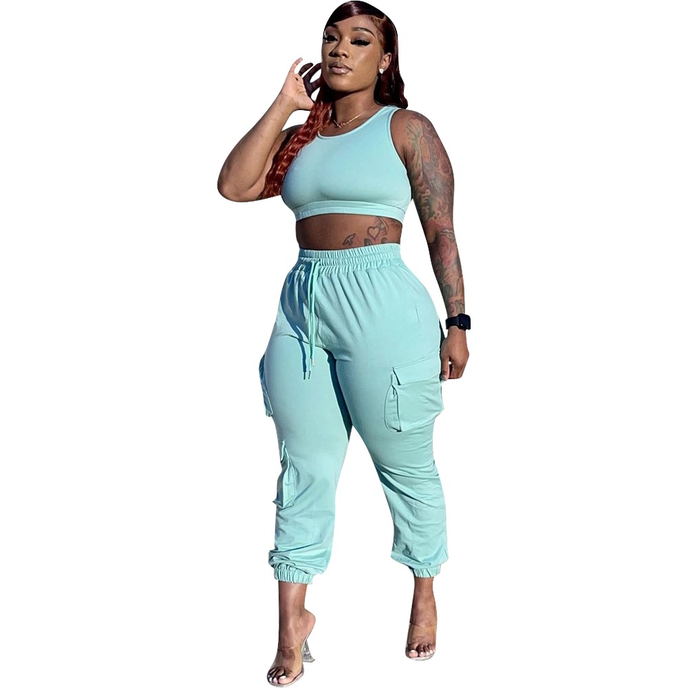 fashion vest trousers casual two-piece set NSRM59043