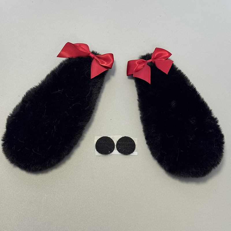 귀 빨간 활-검은색