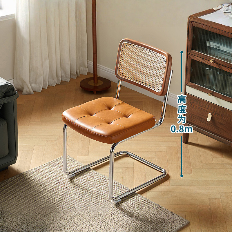 Dormitorio de niñas silla de maquillaje armario Vasily estilo medieval tela de caña alta sensación silla de escritorio de madera maciza silla respaldada