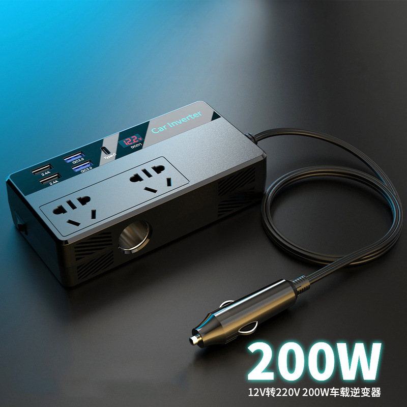 Car Inverter 12V to 220V Cigarette Lighter Car Power Converter Socket Pdqc3.0 Car Power Supply Car Inverter 12V to 220V Cigarette Lighter Car Power Converter Socket Pdqc3.0 Car Power Supply