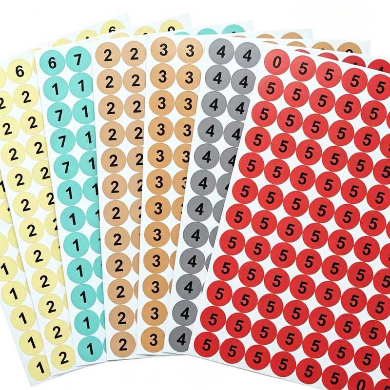 Waterproof Digital Stickers 1-100 Serial Number Labels Copper Plate Self-Adhesive Colorful Black and White Number Identification Stickers Waterproof Digital Stickers 1-100 Serial Number Labels Copper Plate Self-Adhesive Colorful Black and White Number Identification Stickers