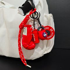 模擬レザーパンチンググローブミニフィットネスケトルベルバーベルピースバッグペンダントキーホルダードーパミン高価値miuシリーズ