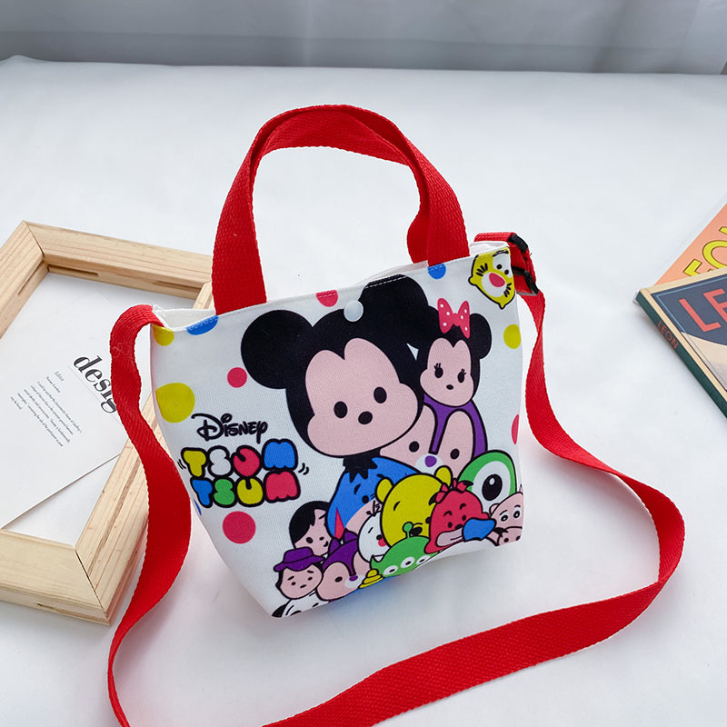 Bolsos para niños al por mayor Bolsos de hombro de moda coreana para niños Bolsos de mensajero para niños de lona de dibujos animados Bolsos de mano