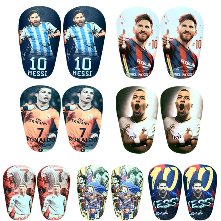 Professional Mini Master Football Shin Guards, High Temperature Resistant Star Calf Guards, Shin Guards, Ronaldo, Messi, Real Madrid Professional Mini Master Football Shin Guards, High Temperature Resistant Star Calf Guards, Shin Guards, Ronaldo, Messi, Real Madrid