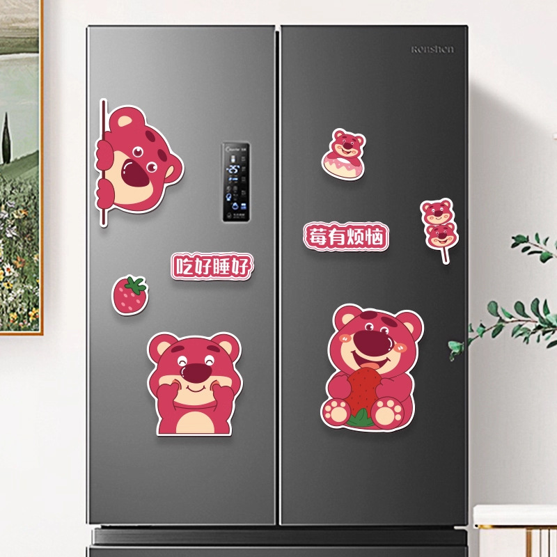 Cartoon three dimensional magnetic fridge magnet