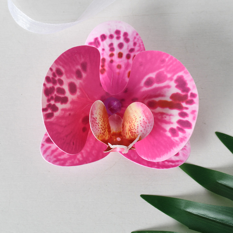 Película bohemiana Butterfly Orchid Head Pink