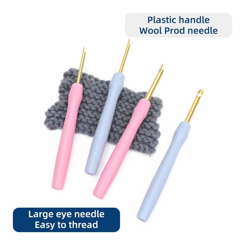Bolígrafo de mango de plástico nuevo transfronterizo, pinza rusa, pinza de bordado, pinza de lana gruesa, pinza, pinza de bordado