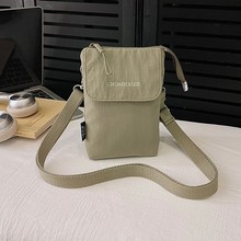 新款小挎包防水手机包2025新款双层轻便斜挎包小众迷你散步小包包