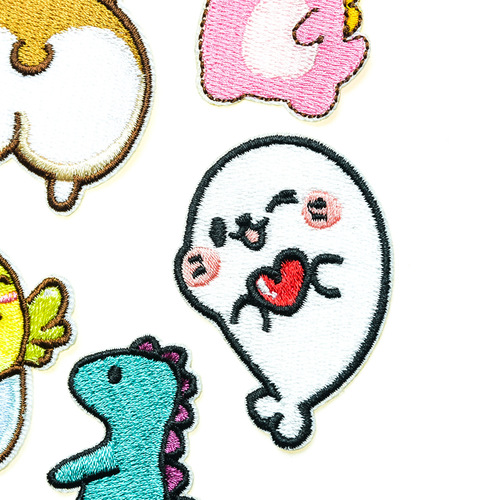 Original cute cartoon animal embroidery cloth patch clothing decoration patch computer embroidered chapter patch patch embroidery label