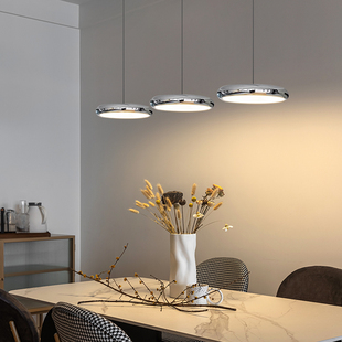 Restaurant Chandelier King Lake Modern Simple Long Plate Three-Head Hanging Wire Dining Table Lamp Bar Lamp Living Room High-End Lamps