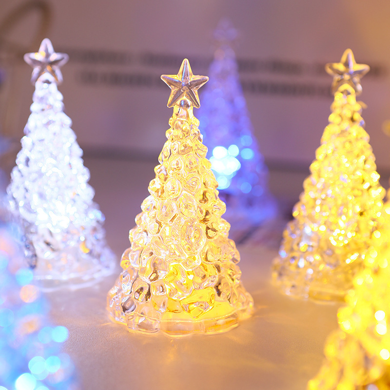 クリスマスツリーカラフルなナイトライトLED部屋装飾氷山雰囲気ランプ子供クリスマスプレゼントデスクトップ置物|undefined