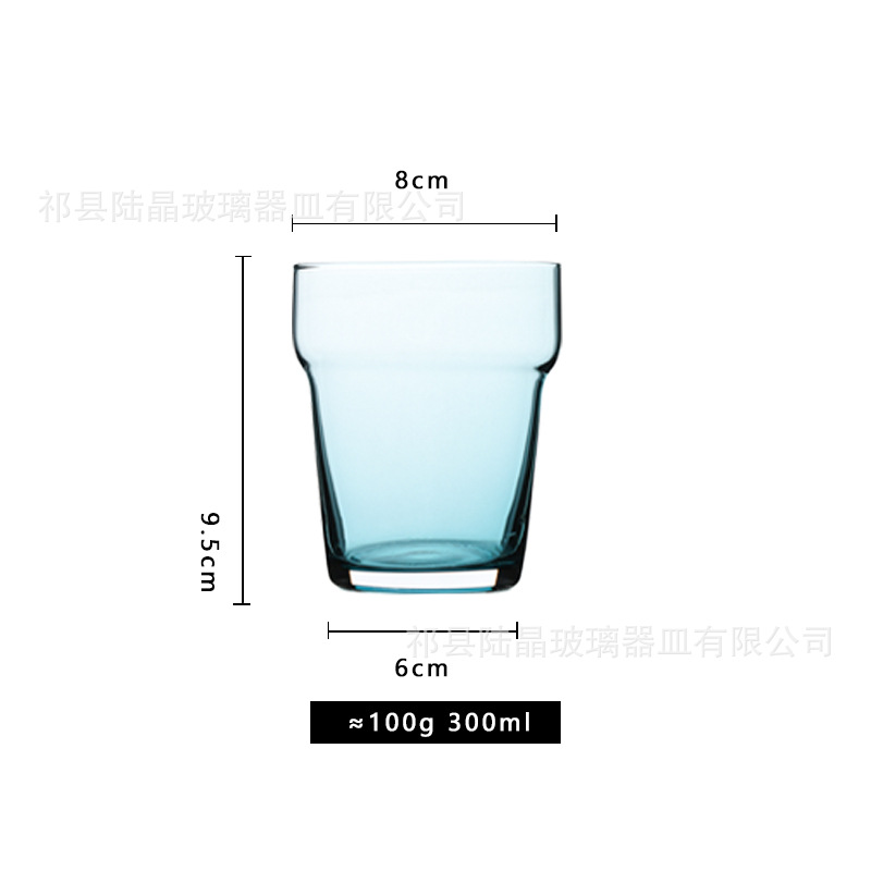 Ins vidrio de color primario vidrio laminado whisky taza de cerveza color taza de hogar sala de estar taza de jugo taza de beber