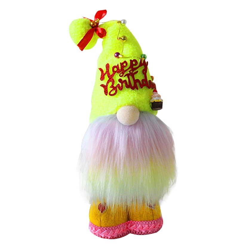 Hong Kong amor Feliz cumpleaños sin rostro viejo muñeca decoraciones enano muñeca de peluche regalo de vacaciones