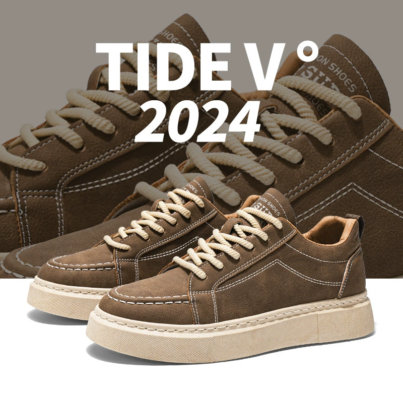 Мужская обувь, осень 2024, новая спортивная повседневная обувь в гонконгском стиле, модная универсальная обувь, нишевый дизайн, высококачественные мужские кроссовки