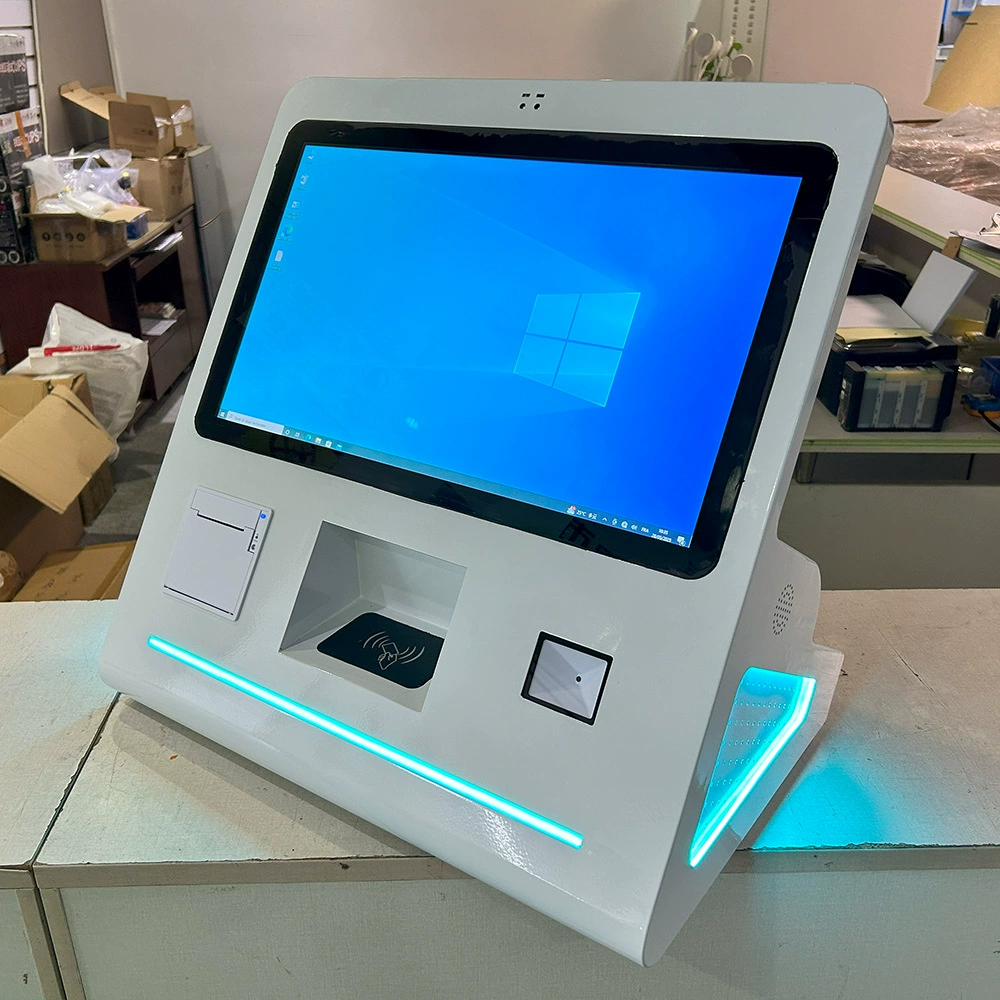 Многофункциональное устройство «все в одном» с сенсорным экраном 21.5inch дюймов, функцией распознавания лиц и емкостным сенсорным экраном для самообслуживания.