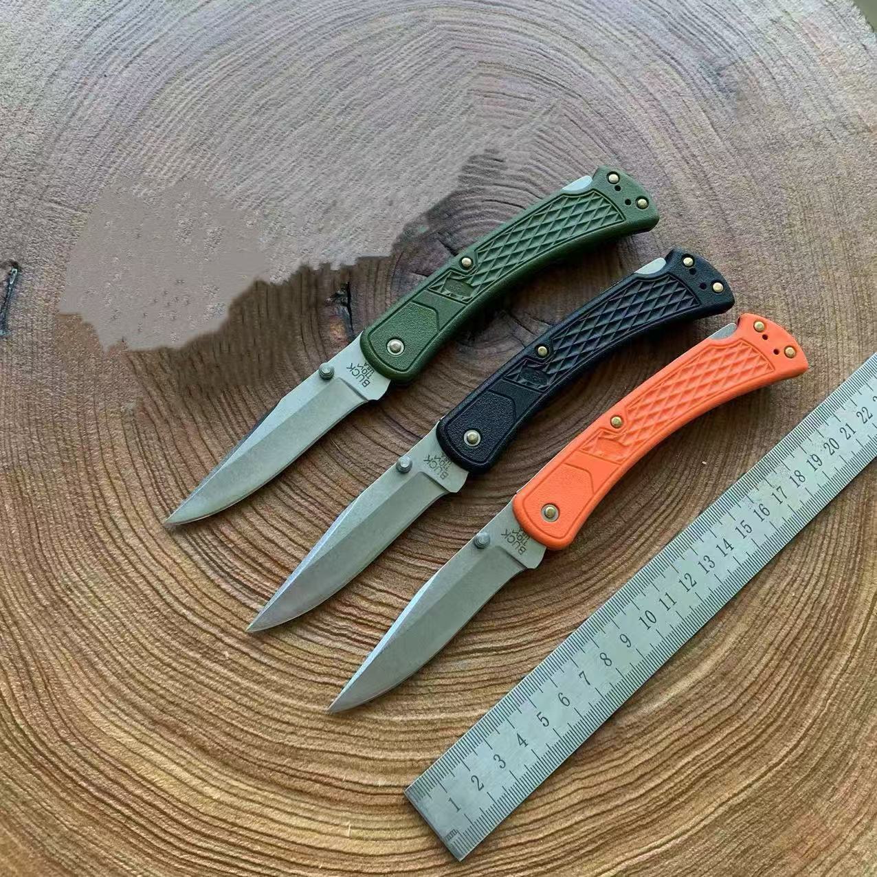 厂家批发巴克户外刀随身折叠刀野营刀便携刀高硬度持久锋利水果刀