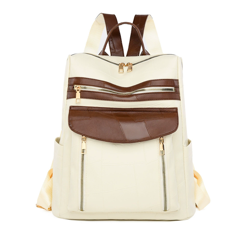Backpack, shoulder bag, capacious school bag, simple and elegant design, high-quality style