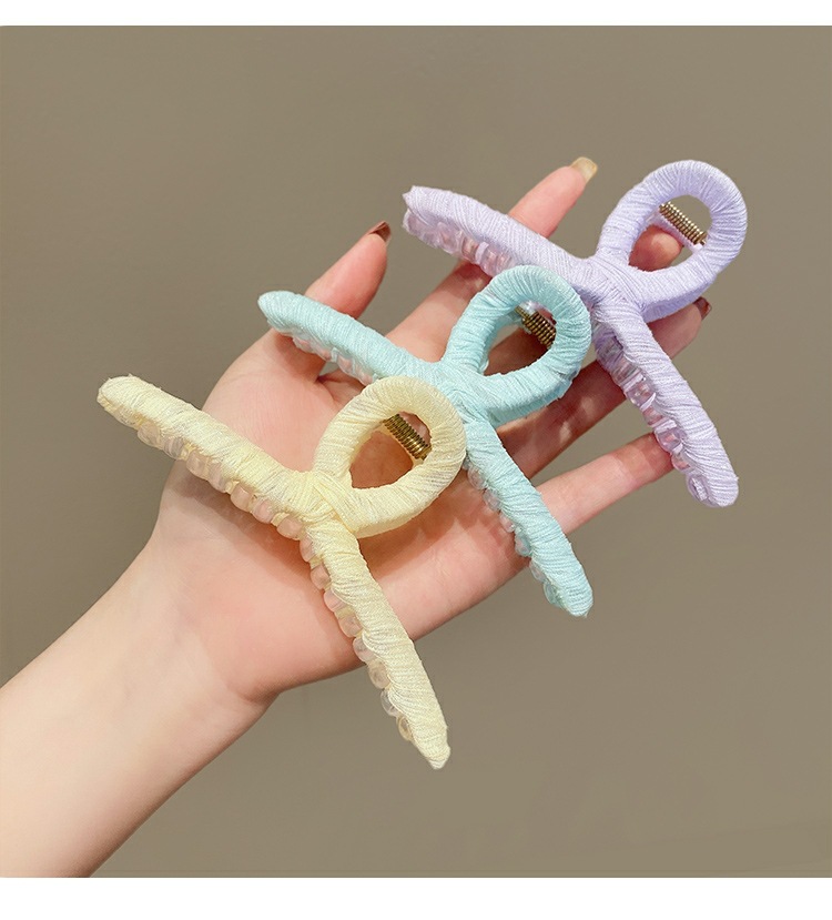 新款纯色超仙抓夹