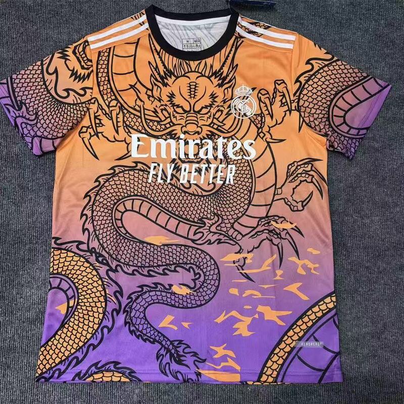 热门2425皇马球衣2223主客场特别版短袖训练服足球服龙年版足球服|undefined