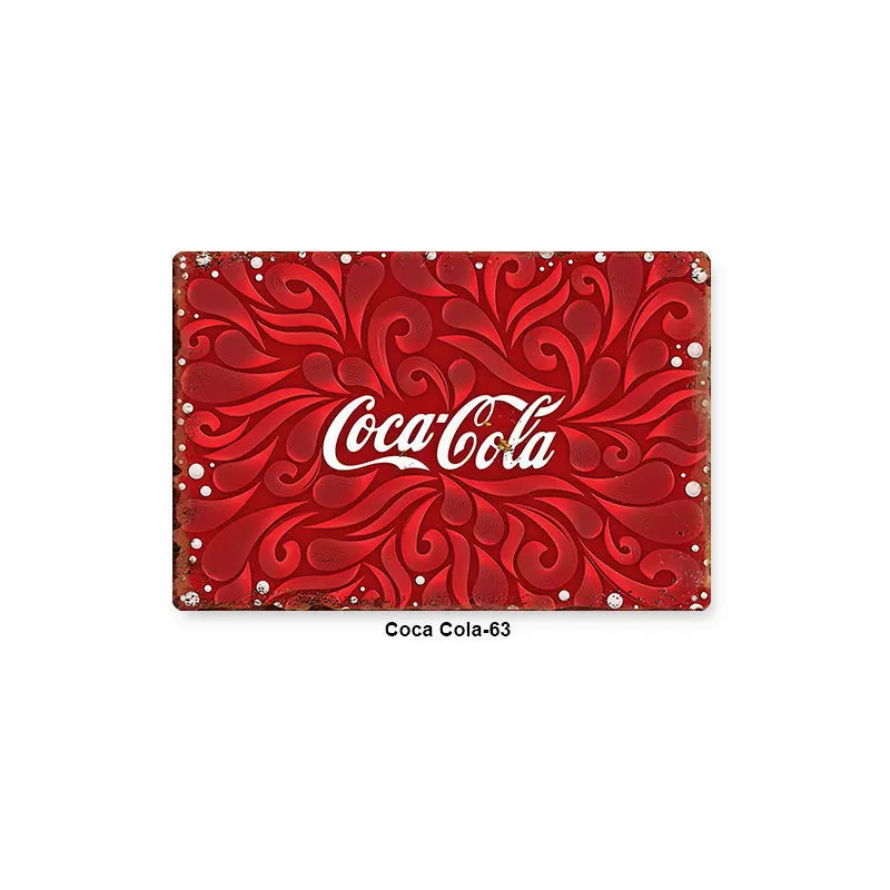 Настенная полка с изображением Coca‑Cola, винтажная поцарапанная металлическая плакат, 20×30 см