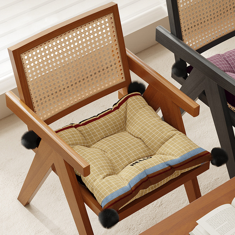 Simple retro americano asiento de asiento de comedor casero invierno invierno caliente aislamiento de aluminio dormitorio asiento de sala de aula cojín