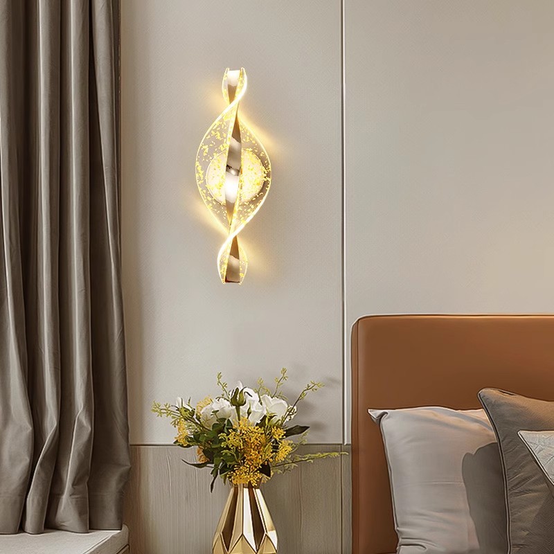 Pasillo pared de fondo luz moderna minimalista Ouyang sala de estar lujoso balcón nórdico pasillo lámpara de cabecera lámpara de pared led