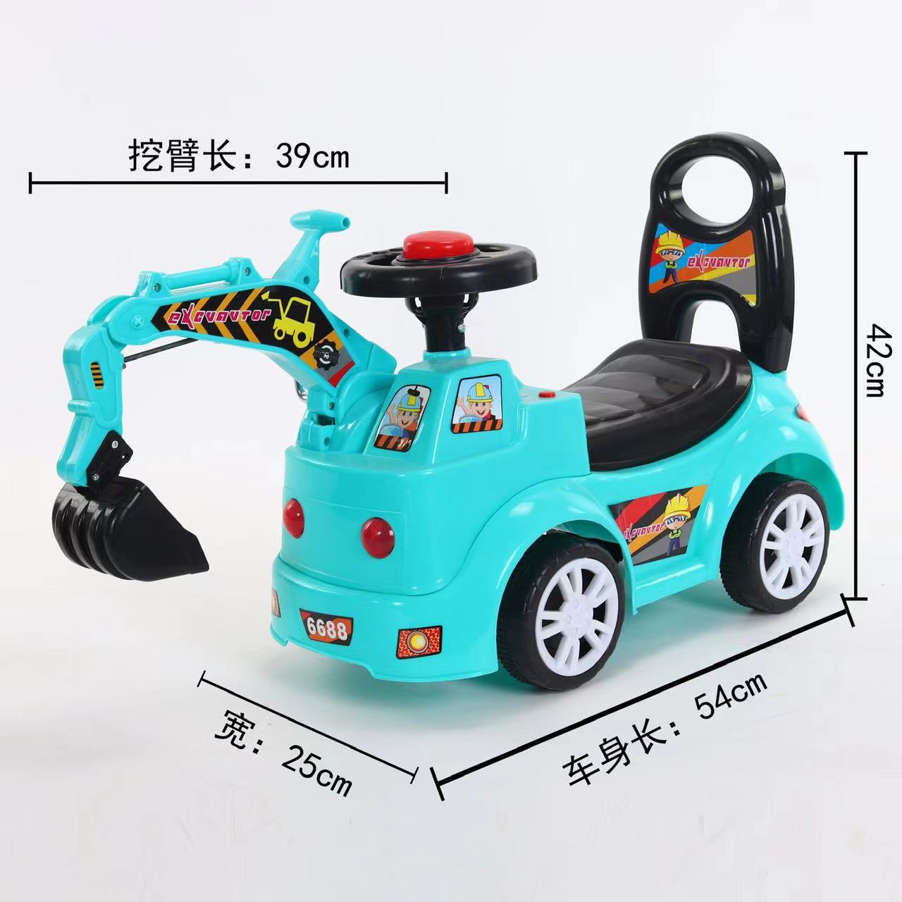 Excavadora para niños se puede montar y sentar, se puede deslizar, se puede deslizar