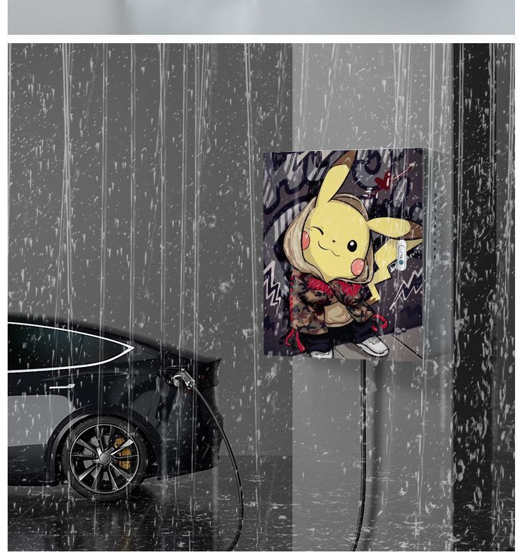 Suitable for 7Kw Jihu Electric Vehicle Charging Station Protection Box Column Type T1/V9 Beta S3 Alpha Outdoor Wall-Mounted Rain Cover