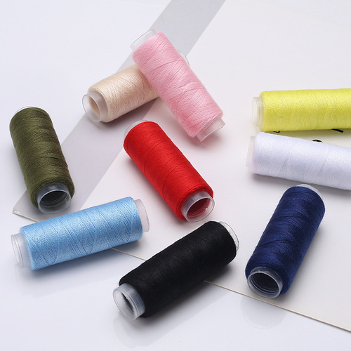 Wholesale sewing thread color 402 polyester thread sewing machine thread household handmade DIY small roll thin thread sewing clothes thread