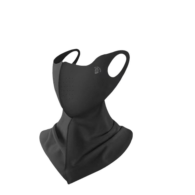 Facial elástico no orejas de verano máscara de protección solar de hielo de nylon máscara solar de cuello máscara solar transpirable