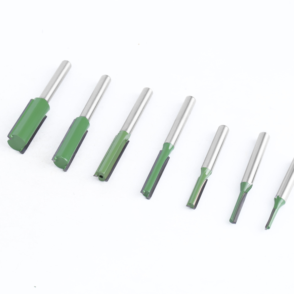 Juego de 6 Cuchillas Rectas de un Solo Filo y de Doble Filo para Máquina de Recorte, Cabezal de Corte de Acero de Tungsteno, Fresa para Máquina de Grabado, Broca para Router, Venta Directa de Fábrica