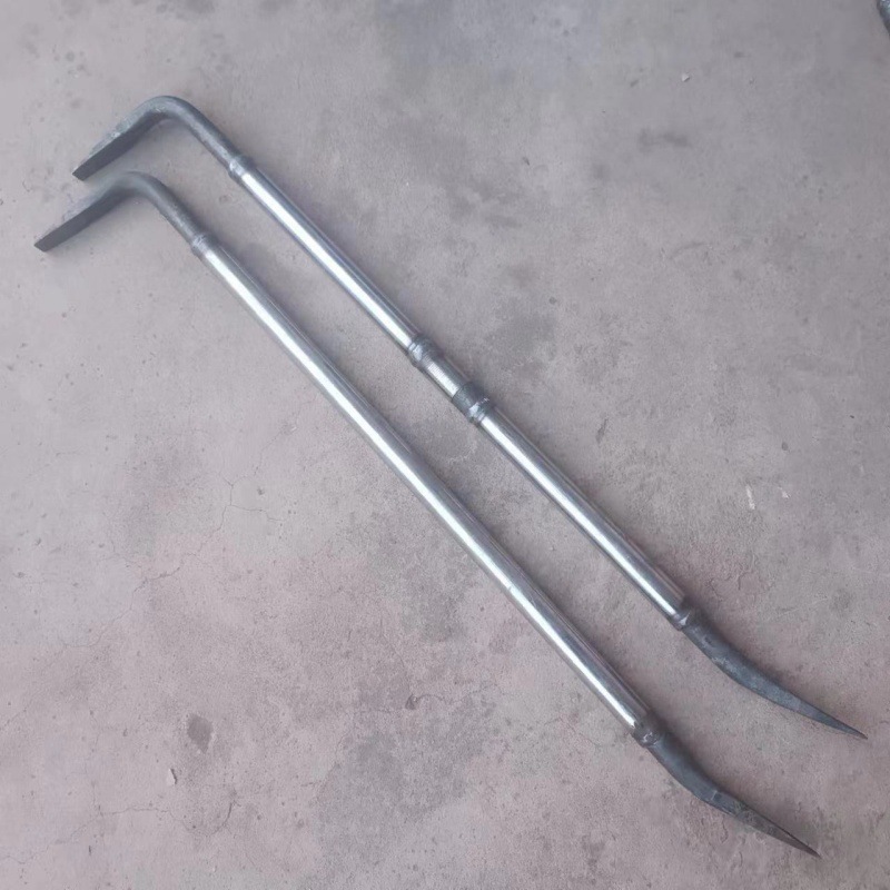 空心钢管7字形可拆卸撬棍木工拆模撬杠工地加厚特种钢撬棍螺纹钢