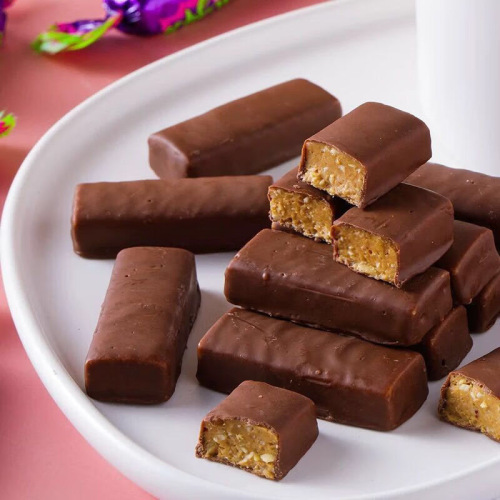 Russian imported nut snack filled chocolate candy wedding celebration crispy KDV purple skin candy popular happy candy