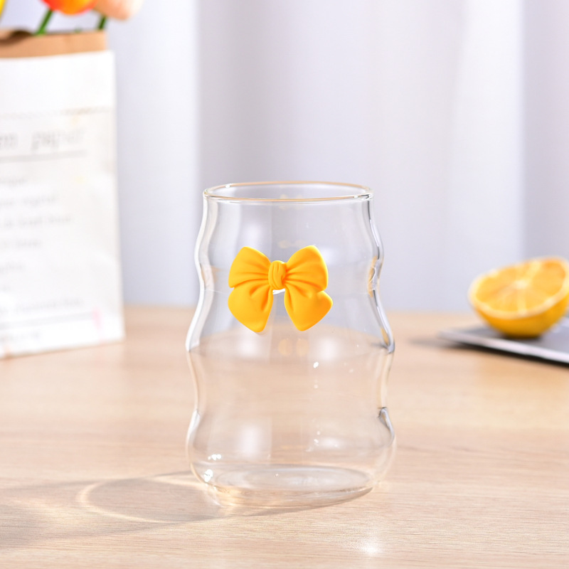 Taza en espiral Taza de bebida fría regordeta Taza de té con leche Taza de nube Taza de vidrio de café con pajita Taza de jugo de borosilicato alto