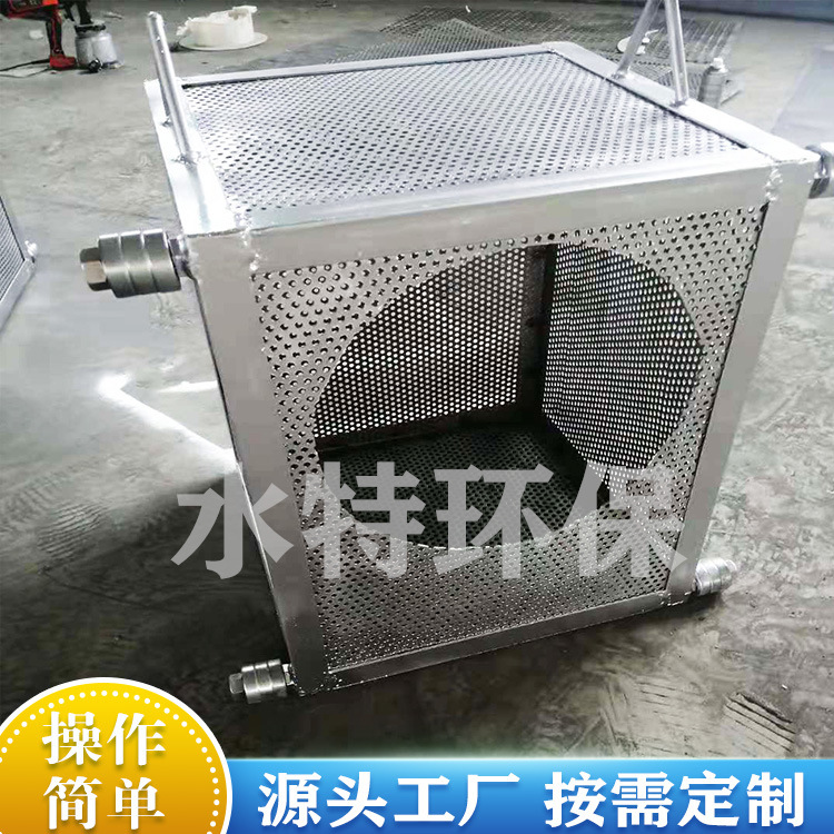 牵引式提篮格栅 污水过滤装置 电动手动双轨道格栅污水池全自动