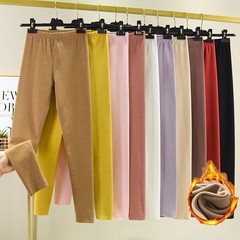 無痕徳絨毛のレギンスの女性は冬にベルベットの秋のズボンを厚くして、両面のベルベットのガードルを着てズボンを温める
