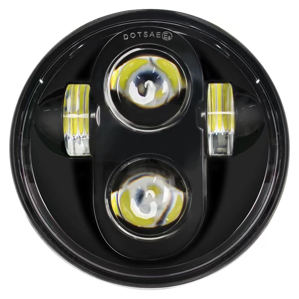 Cross-border 5.75inch Harley headlight suitable for Harley 883 Heritage motorcycle modified front headlight Harley LED headlight