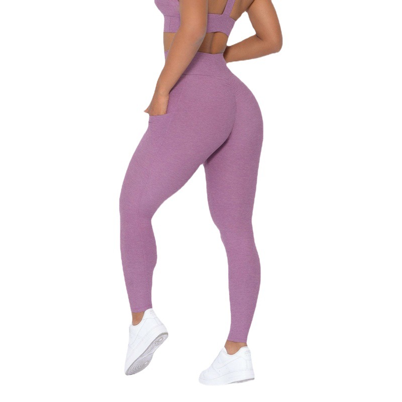 Europa y América populares deportes ropa de yoga traje sujetador pantalones de dos piezas conjunto correr fitness belleza espalda humedad wicking secado rápido