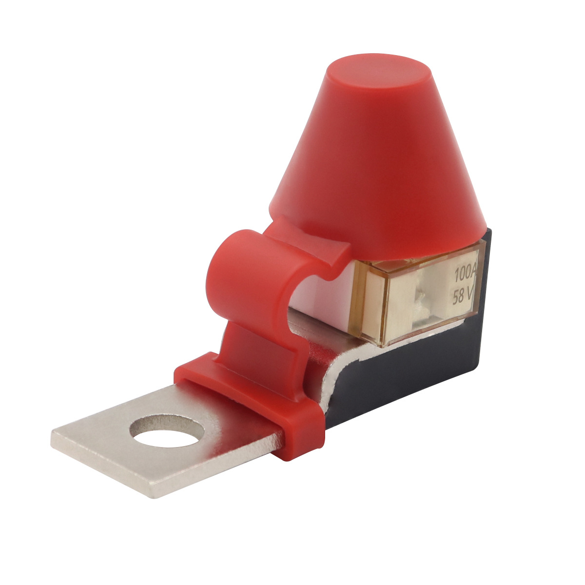 新能源电动汽车蓄电池保险丝座58V 绝缘熔断器座带保险丝50A-300A