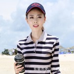 2024年秋季新款女装韩版打底衫女韩版宽松纯棉针织条纹长袖女T恤