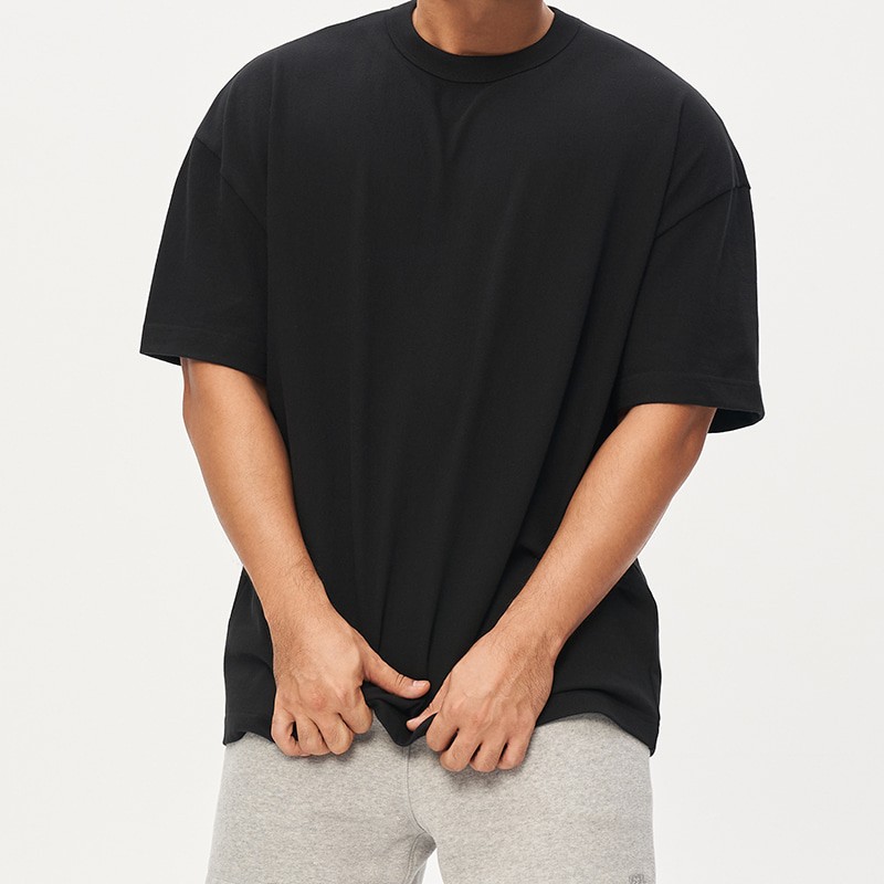 Men's Breathable Loose Short Sleeve T-Shirt Fitness Casual Running Sports Top Muscular Style Spring Summer Mid Waist Standard_viptrois.com