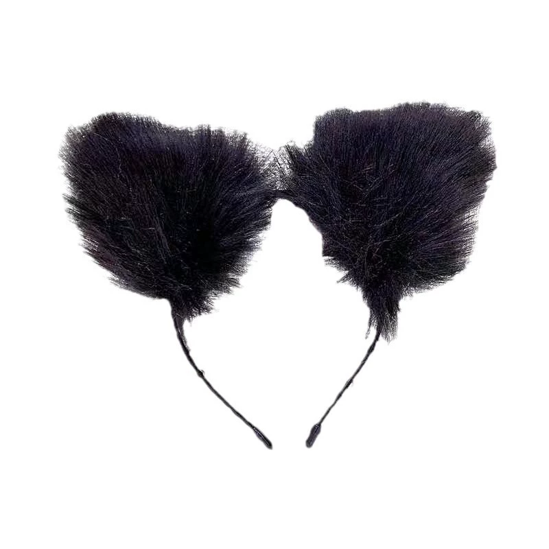Плюшевые повязки для лица Butterfly Sī Plush headband, милые заколки для волос, кошка