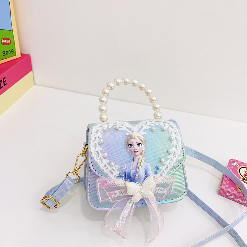 La niña transfronteriza Aisha bolso de hombro de este año, bolso de perla de moda popular, bolso de hombro para niños coreanos.