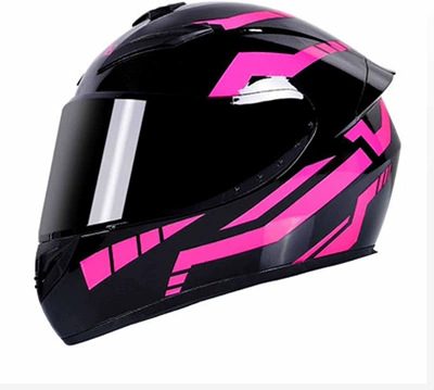 Motorcycle Safety Supplies — Vehicle Helmet, Dropshipping - foreign-trade-model-black-pink-warrior-black-mirror-s