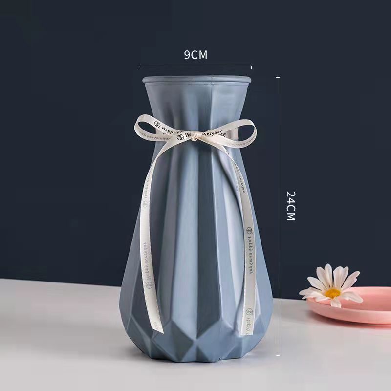 Creativo de porcelana-como florero de vidrio esmerilado flor seca flor artificial flor hidropónica accesorios de cámara decoración de escritorio arreglo floral