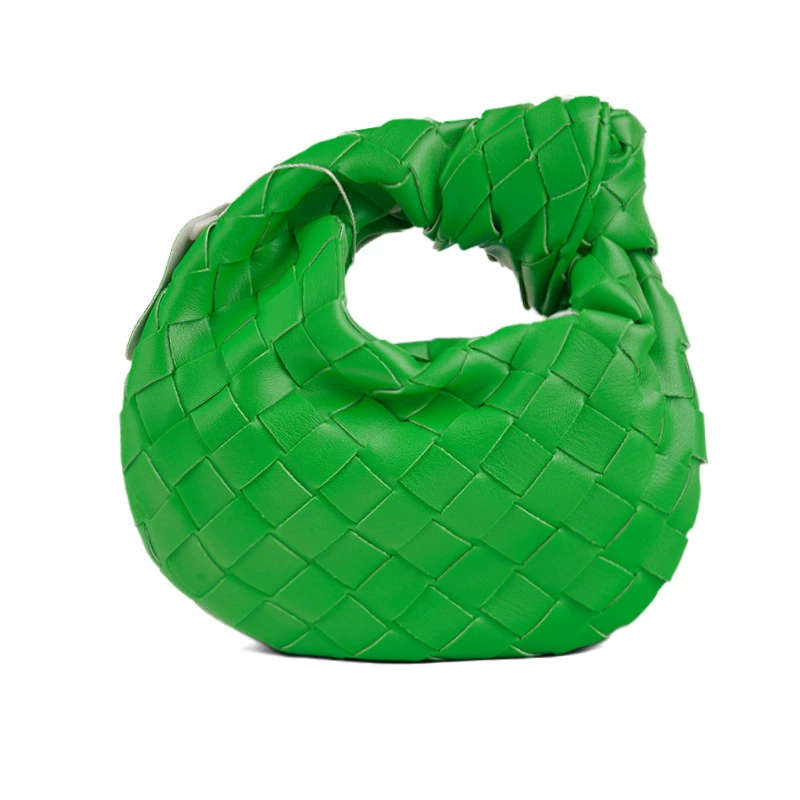 Handmade Woven Cloud Armpit Bag, Mini 17×5×18 cm, Pillow Style, Multi-Color