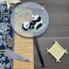 Double sided embroidery, panda
