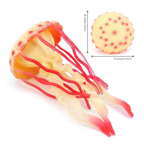 Cross-border children's early education cognitive marine life model soft rubber animal toy jellyfish jellyfish birthday gift ornaments